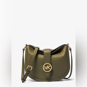 MICHAEL Michael Kors Olive Gabby Small Hobo Crossbody Bag, NWT